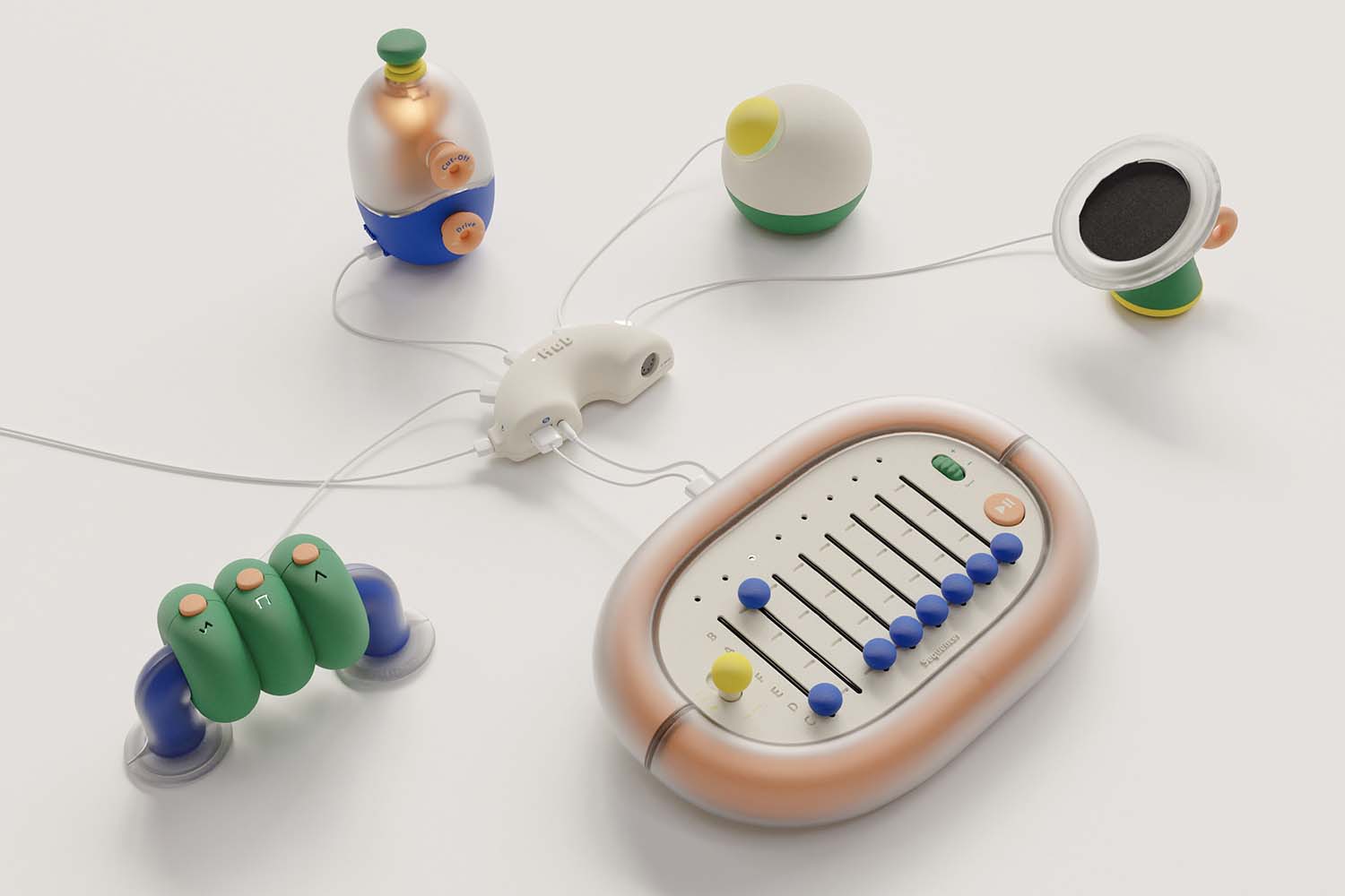 Dudo Synthetic Music Enlightenment Toys by Hsin Chen Lin and Zi Yun Hsu, Winner in Toys, Games and Hobby Products Design Category, 2022—2023.