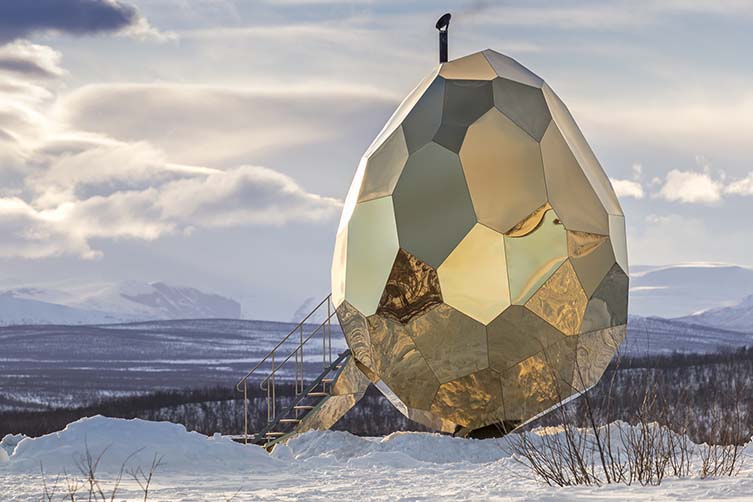 Solar Egg – More Than a Sauna Public Sauna by Futurniture and Bigert & Bergström, Winner in Architecture, Building and Structure Design Category, 2017 - 2018.