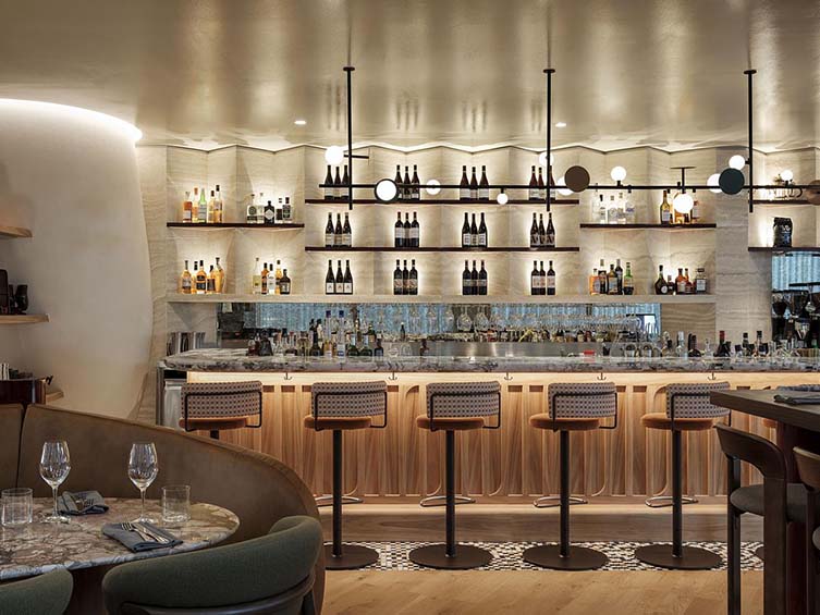 Sydney Restaurant Wine Bar Designed by Jordan Design Studio