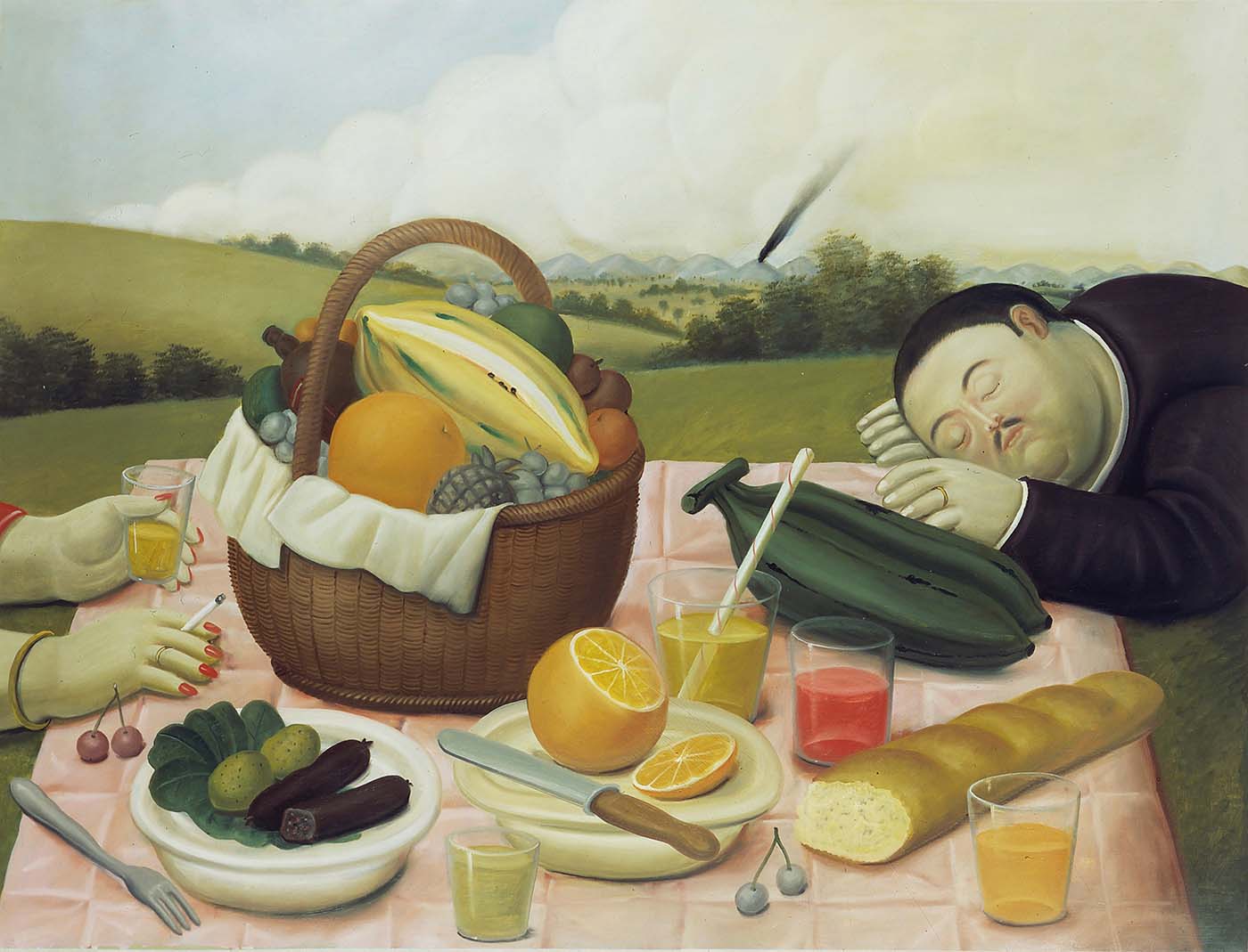 Fernando Botero, A Universal Master at Palau Martorell, Barcelona: El Picnic, 2001