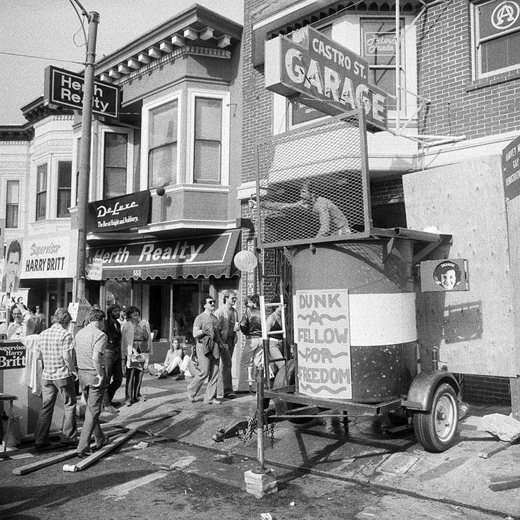 DUNK A FELLOW FOR FREEDOM, Castro St. Fair, SF, CA August 1979