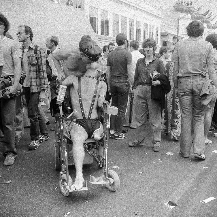 Patricia O'Brien Sees Couple Kiss at Castro St. Fair, SF, CA, August 1979