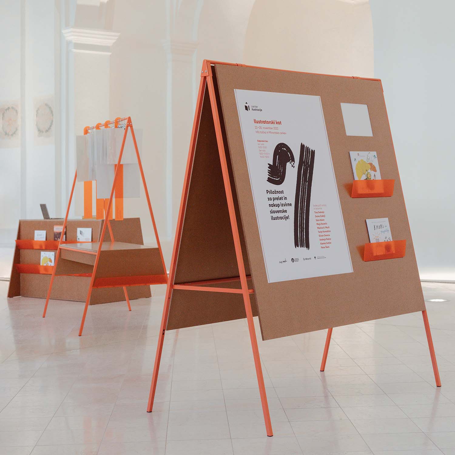 A' Design Awards 2024—2025 Call for Submissions: Illustration Corner Mobile Exhibition Units by Sara and Sara is Winner in Product Engineering and Technical Design Category, 2023 - 2024.